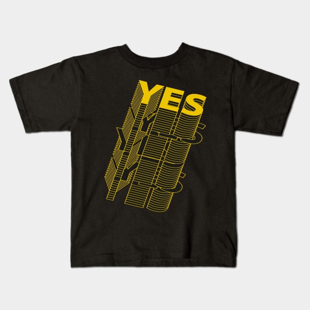 Yes Yes Yes Kids T-Shirt by Acid_rain